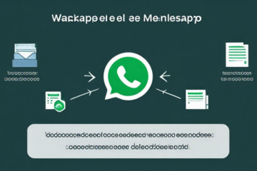 Ilustração de recuperação de mensagens do WhatsApp usando ferramentas online seguras.