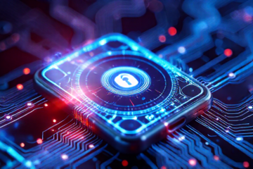 Imagem de destaque mostrando um smartphone com proteção antivírus ativa e otimização de desempenho.