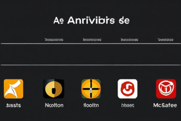 Imagem de um smartphone com ícones de aplicativos de segurança e antivírus.
