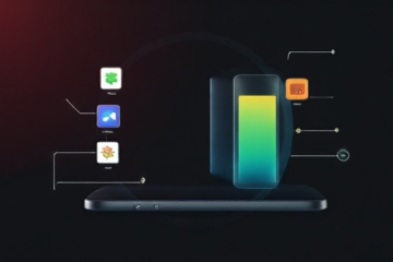 Imagem mostrando ícones de aplicativos com destaque para otimização de memória em dispositivos móveis