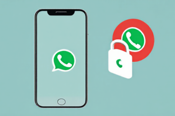 Pessoa usando aplicativo de segurança no WhatsApp, representando otimização e proteção de dados pessoais.