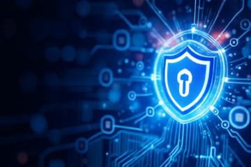 Imagem de um smartphone com aplicativo antivírus em funcionamento, simbolizando proteção digital.