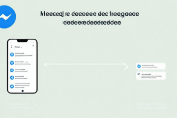 Tela de aplicativo mostrando processo de recuperação de mensagens apagadas no Messenger
