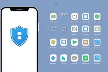 Imagem de celular sendo otimizado e protegido contra vírus online.