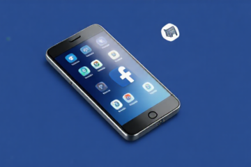 Usuário utilizando aplicativo gratuito para otimizar o desempenho do Facebook em seu celular.