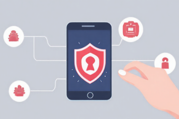 Imagem de um smartphone exibindo uma análise de segurança com um aplicativo antivírus.