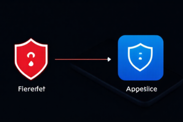 Imagem de um smartphone mostrando tela de aplicativo antivírus em uso, destacando a segurança e privacidade.