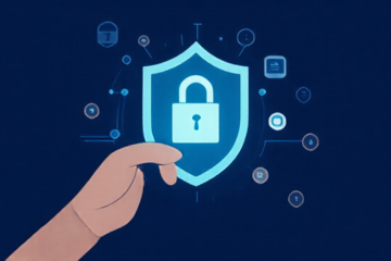 Imagem representando um smartphone seguro com aplicativo antivírus gratuito