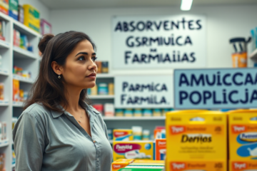 Mulheres retirando absorventes gratuitos na Farmácia Popular.