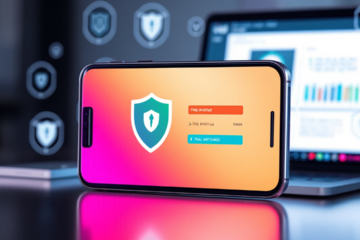 Imagem ilustrativa de um aplicativo antivírus gratuito para celular e smartphone.