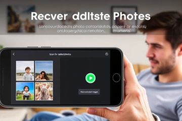 Imagem ilustrativa do aplicativo para recuperar imagens deletadas no celular, mostrando a interface do usuário e funcionalidades.