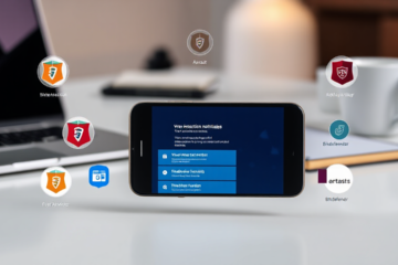 Imagem de um celular com aplicativo antivírus gratuito para garantir a segurança digital.