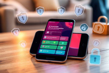 Imagem ilustrativa de aplicativos antivírus gratuitos para smartphones.