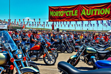 Motorcycles available at auction, offering great buying opportunities.