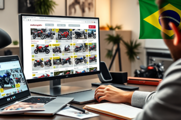 Image of a motorcycle for sale at an online auction in EUA.