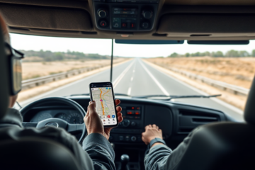 Aplicativo GPS para caminhões, ideal para navegação offline e gratuita.