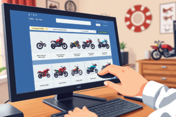 Imagem de destaque mostrando uma variedade de motos disponíveis em leilão online.