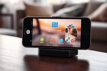 Ilustração do aplicativo para recuperar fotos deletadas no celular.