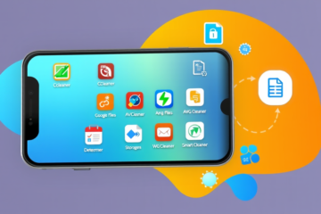 Imagem de um aplicativo para limpeza de memória do celular, mostrando interface amigável e funcionalidades práticas.