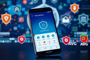 Imagem de um aplicativo antivírus gratuito para celular e smartphone.