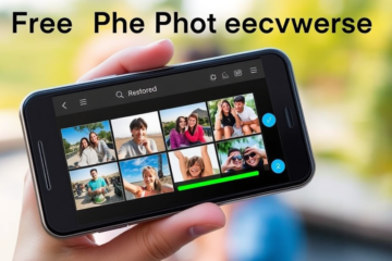 Illustratiewe beeld van die toepassing om geskrapte foto's op jou selfoon te herstel.