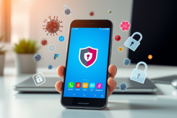 Antivírus gratuito para celular que protege contra malwares.