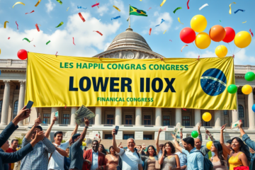 Imagem representativa da votação da Câmara sobre o IOF, simbolizando a derrubada do aumento do imposto.