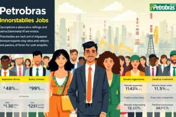 Imagem que representa as novas oportunidades de trabalho na Petrobras e o investimento no setor petroquímico.