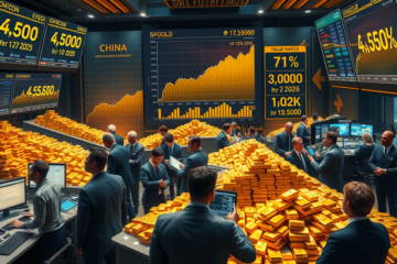 Imagem ilustrativa sobre a alta dos preços do ouro e a compra por bancos centrais.