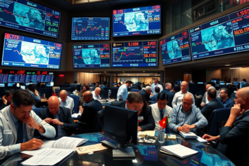 Kaavio, joka näyttää dollarin nousun ja Ibovespan etenemisen valuuttakurssin pysyessä negatiivisena.