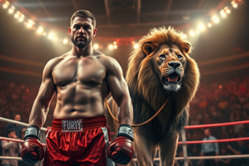 Tyson Fury durante sua coletiva de imprensa anunciando retorno ao boxe após aposentadoria.