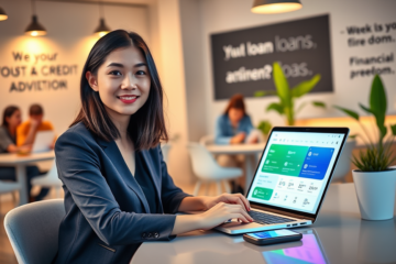 Imagem destacando ofertas de crédito digital disponíveis para solicitação rápida.