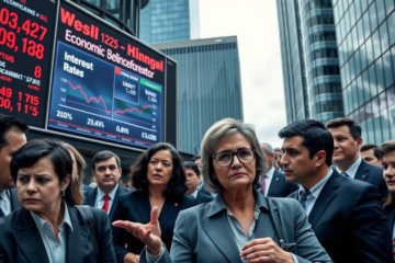 Gráficos de tendências do mercado financeiro e incertezas econômicas relacionados à possível indicação de Guilherme Mello.