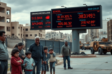 Imagen que representa el impacto económico de la guerra y las restricciones actuales.