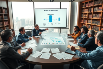 Ilustración sobre la nueva propuesta de supervisión bancaria en Brasil, destacando la creación del Fondo de Resolución y la prevención de crisis financieras.