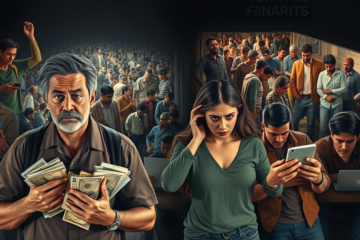 Estatísticas sobre reservas financeiras e endividamento no Brasil em diferentes classes sociais.