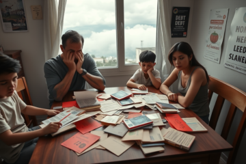 Gráfico mostrando o aumento do endividamento das famílias brasileiras em 2026, com foco nas principais causas como crédito e juros altos.