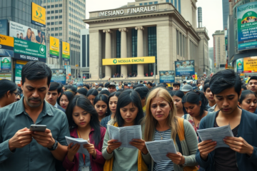 Gráfico ilustrando o aumento do endividamento das famílias brasileiras e suas consequências financeiras.
