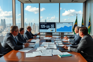 Imagem representativa do bloqueio de plataformas de mercados preditivos pelo governo brasileiro, refletindo a nova regulação econômica.