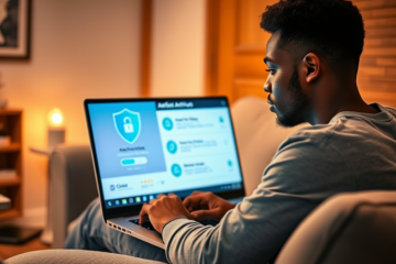 Imagem ilustrativa de aplicativos antivírus confiáveis para proteção online.