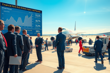 Imagem representativa do pacote de ajuda financeira para companhias aéreas devido ao aumento do preço do querosene de aviação.