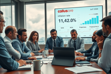 Gráfico mostrando a redução da taxa Selic e seus impactos econômicos