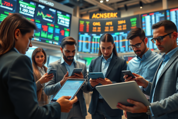 Investidores explorando as vantagens do Vanguard Total World Stock ETF para diversificação em ativos globais.