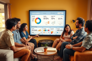 Supercalculadora ajudando a mapear gastos e diagnosticar a situação financeira.
